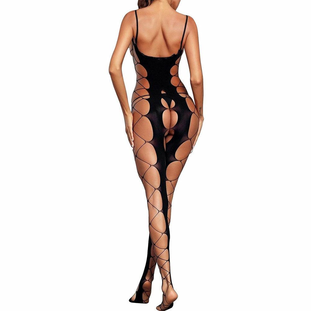Fishnet Side Cross Bodystocking