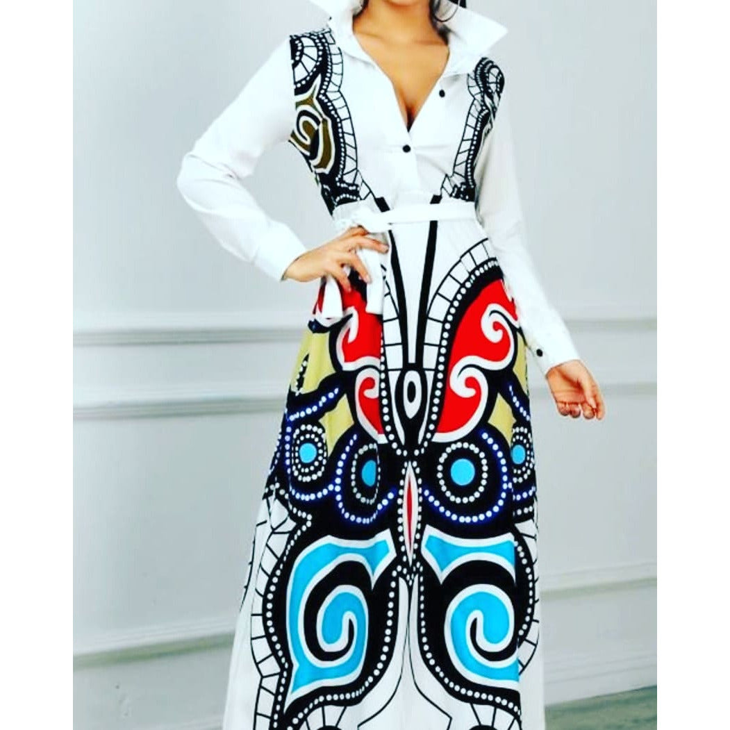 Long Sleeve Floral Maxi Dress